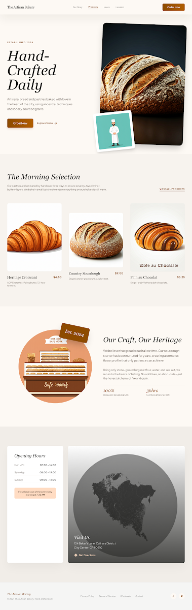 bakery mock site thumbnail