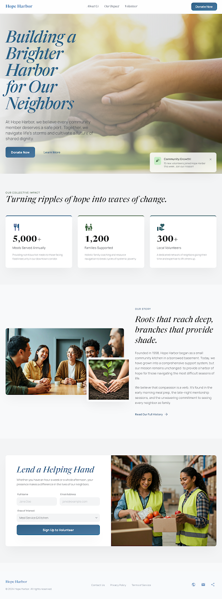 charity mock site thumbnail